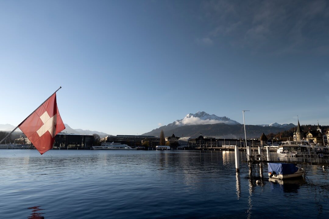 swiss flag waving