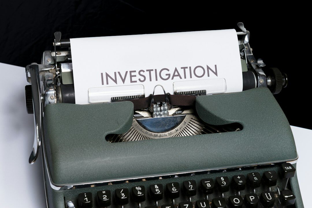 investigation documents on desk